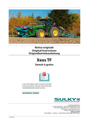 Sulky Xeos TF Original Instructions Manual
