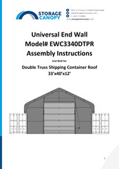 Storage Canopy EWC3340DTPR Assembly Instructions Manual