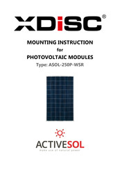 XDISC ASOL-250P-WSR Mounting Instruction