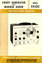Dynascan Corporation E410C Instruction Manual