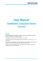 Renesas DA9063 User Manual