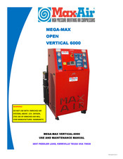 Maxair MEGA-MAX OPEN VERTICAL 6000 Use And Maintenance Manual