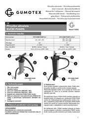 Gumotex GTX HAND PUMP 3,2/6,4 User Manual
