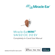 Miracle-ear EarMINI 5 CIC 312 EV Manuals | ManualsLib