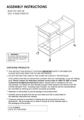 Cheyenne Products BH47-021-099-28 Assembly Instructions Manual