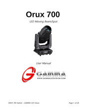 Gamma Orux 700 User Manual
