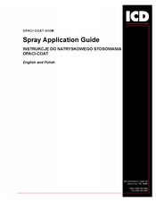 ICD OPACI-COAT-300 Application Manual