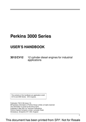 Perkins 3000 Series User Handbook Manual