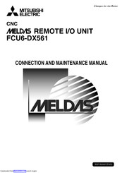 Mitsubishi Electric MELDAS FCU6-DX561 Maintenance Manual