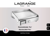 Lagrange PlanchaGriddle Pro Instructions Manual