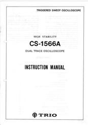 Trio CS-1566A Instruction Manual