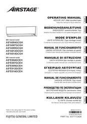 Fujitsu AS A007GCGH Series Operating Manual