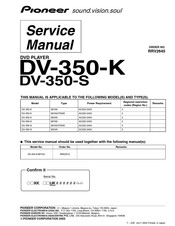 Pioneer DV-350-K Manual