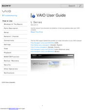 Sony VAIO L Series User Manual