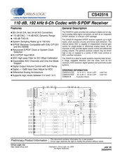 Cirrus Logic CS42516 Manual