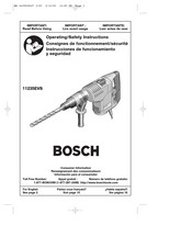 Bosch 11235EVS Operating/Safety Instructions Manual