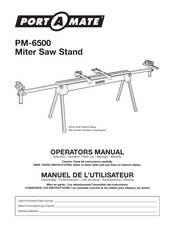 Portamate PM-6500 Operator's Manual