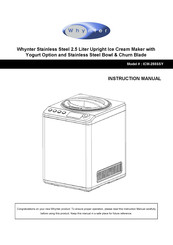 Whynter ICM-255SSY Instruction Manual