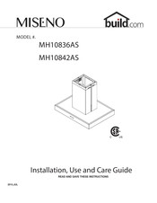 miseno MH10836AS Installation, Use And Care Manual