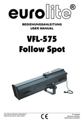 EuroLite VFL-575 User Manual