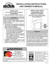 Empire Comfort Systems White Mountain Hearth MULTIFUNCTION REMOTE DVLL27FP92P-1 Installation Instructions And Owner's Manual