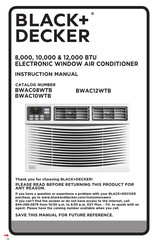 Black & Decker BWAC12WTB Instruction Manual