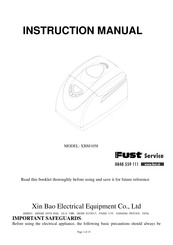 Cookworks XBM1058 Instruction Manual