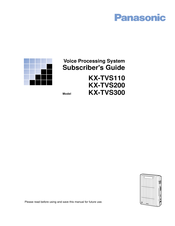 Panasonic KX-TVS110 Subscriber's Manual