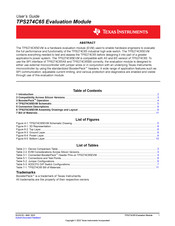 Texas Instruments TPS274C65EVM User Manual