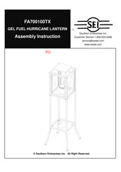 SEI FA700100TX Assembly Instruction Manual