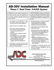 MAXIDRY AD-30V Installation Manual
