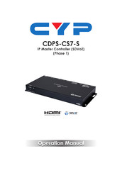 CYP CDPS-CS7-S Operation Manual