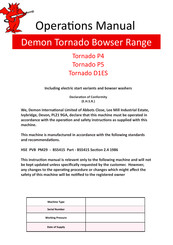 Demon Tornado Bowser P5 Operation Manual