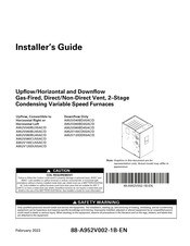 Ingersoll-Rand A952V060BU4SAC/D Installer's Manual