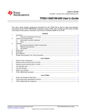 Texas Instruments TPS61196EVM-600 User Manual