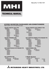 Mitsubishi Heavy Industries MHI FDU71VNXVF1 Technical Manual