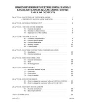 Doyon LSA616 Manual
