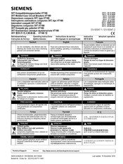 Siemens VT160 Operating Instructions Manual