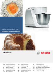 Bosch MUM50149 Instruction Manual