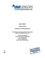 PCB Piezotronics IMI SENSORS Y686C01 Installation And Operating Manual
