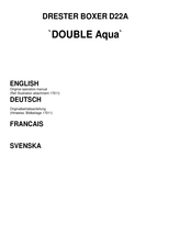 Hedson Drester Boxer Double Aqua Original Operator's Manual