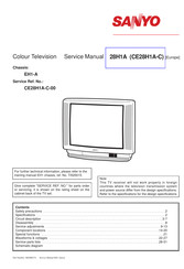 Sanyo CE28H1A-C-00 Service Manual