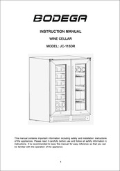 BODEGA JC-115DR Instruction Manual