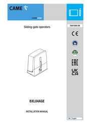 CAME BXL04AGE Manual