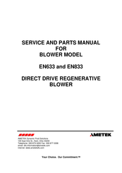 Ametek 081712 Service And Parts Manual