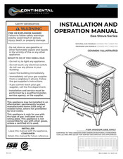 Continental Fireplaces CS600-1PA Installation And Operation Manual