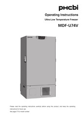 Phcbi MDF-U74V-PR Operating Instructions Manual