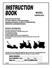 Briggs & Stratton 309006 00A Series Instruction Book