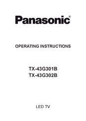 Panasonic TX-43G302B Operating Instructions Manual