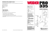 Weider WEEVBE33010 User Manual